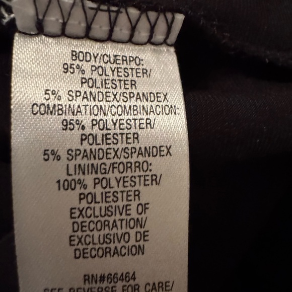 Colorblock Cranberry, Black and Cream Women's Dress - Picture 5 of 5